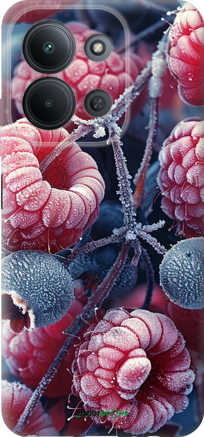 Силиконовый чехол Морозные ягоды для Xiaomi Redmi 15C 4G - 6033u-4095 изображение 