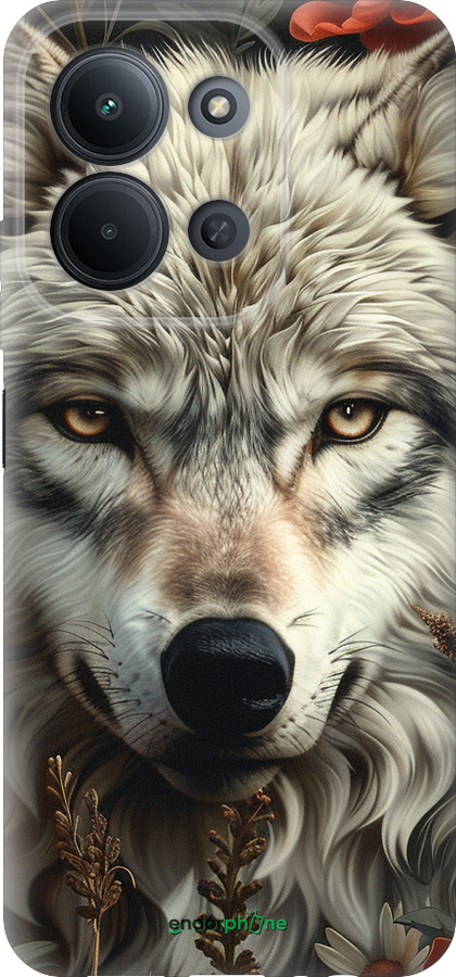 Силиконовый чехол Волчий взгляд для Xiaomi POCO C85 4G - 6066u-4233 изображение 