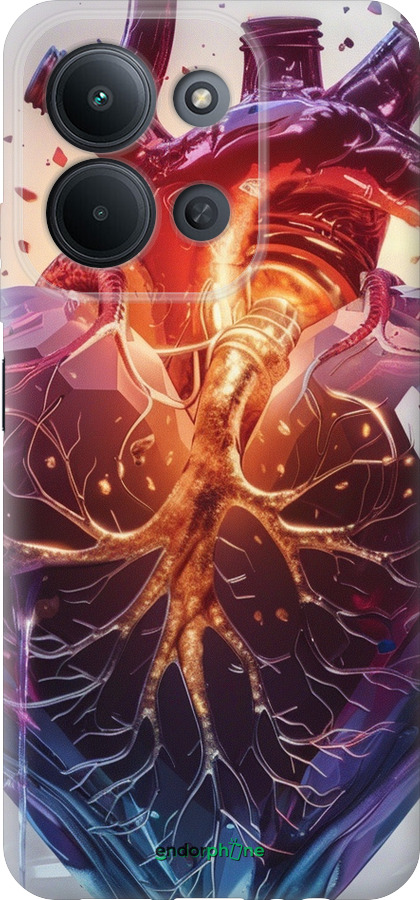 Силиконовый чехол Crystal Heart для Xiaomi Redmi 15C 4G - 6070u-4095 изображение 