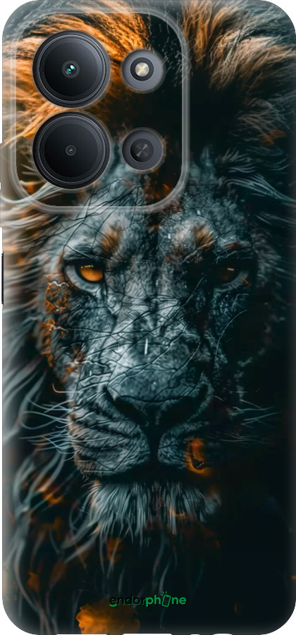 Силиконовый чехол Лев в сумерках для Xiaomi POCO C85 4G - 6154u-4233 изображение 