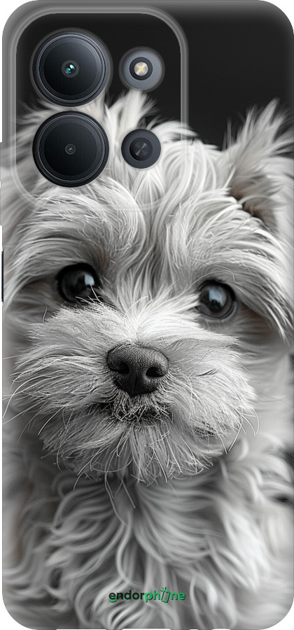 Силиконовый чехол Мальтипу на чорном фоне для Xiaomi POCO C85 4G - 6156u-4233 изображение 