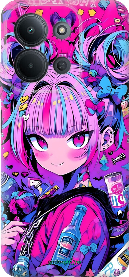 Силиконовый чехол Аниме милаха для Xiaomi POCO C85 4G - 6314u-4233 изображение 