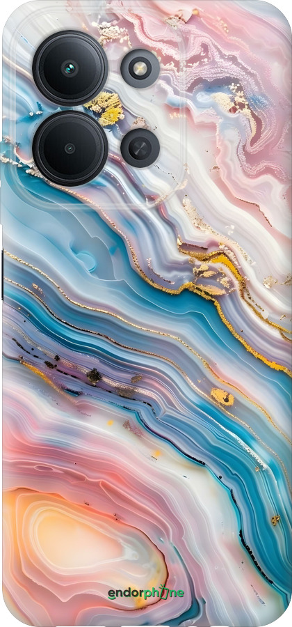 Силиконовый чехол Мрамор красивый для Xiaomi POCO C85 4G - 6376u-4233 изображение 