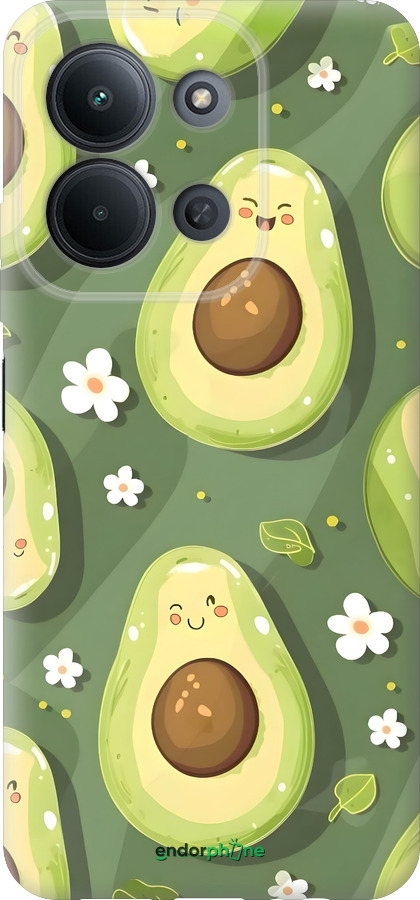 Силиконовый чехол Авокадо для Xiaomi POCO C85 4G - 6380u-4233 изображение 