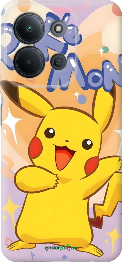 Силиконовый чехол Пикачу для Xiaomi POCO C85 4G - 6383u-4233 изображение 