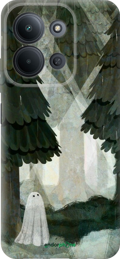 Силиконовый чехол С изображением соснового леса и привидения для Xiaomi Redmi 15C 4G - 6420u-4095 изображение 