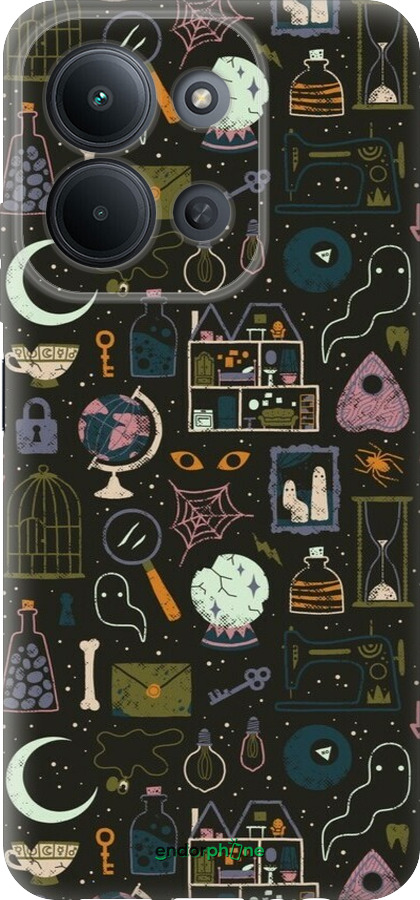 Силиконовый чехол Колдовской принт для Xiaomi Redmi 15C 4G - 6425u-4095 изображение 