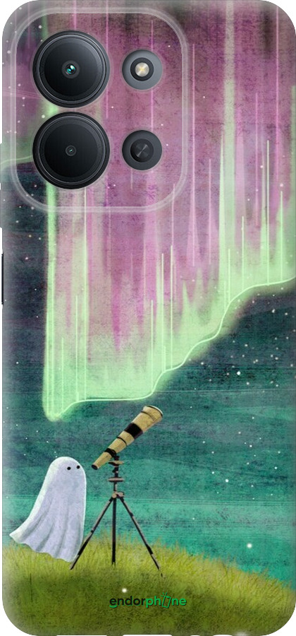 Силиконовый чехол Привидение и звезды для Xiaomi POCO C85 4G - 6443u-4233 изображение 