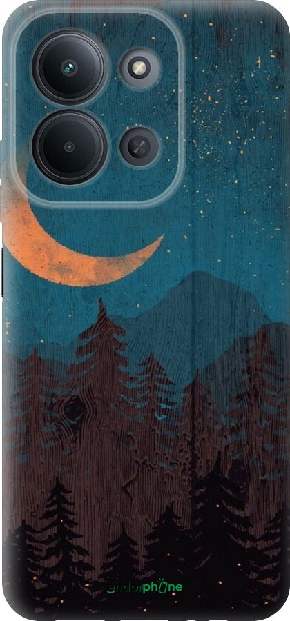 Силиконовый чехол Звездный лес для Xiaomi POCO C85 4G - 6480u-4233 изображение 