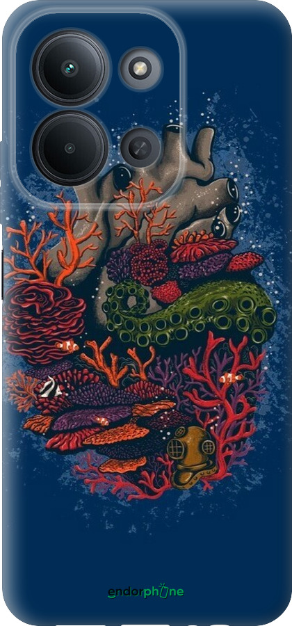 Силиконовый чехол Сердце моря для Xiaomi Redmi 15C 4G - 6506u-4095 изображение 