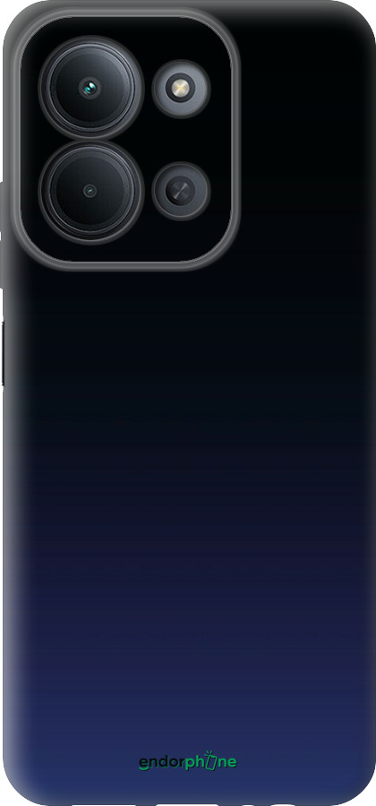 Силиконовый чехол Градиент в тёмно - синем стиле для Xiaomi POCO C85 4G - 6542u-4233 изображение 