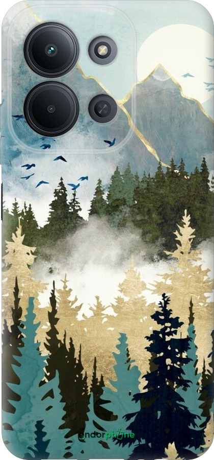Силіконовий чехол Із зображенням лісового пейзажу для Xiaomi POCO C85 4G - 6548u-4233 изображение 
