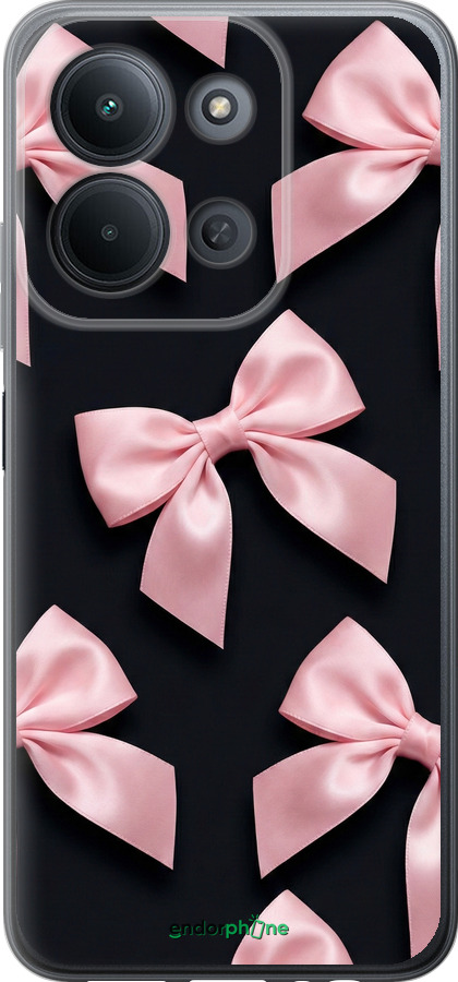 Силиконовый чехол Coquette Ribbons Dark Coquette для Xiaomi POCO C85 4G - 6767u-4233 изображение 