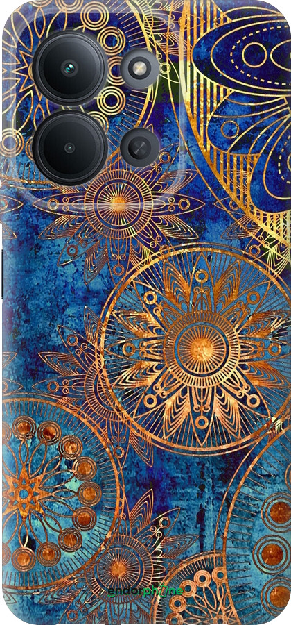 Силіконовий чехол Золотий візерунок для Xiaomi POCO C85 4G - 678u-4233 изображение 