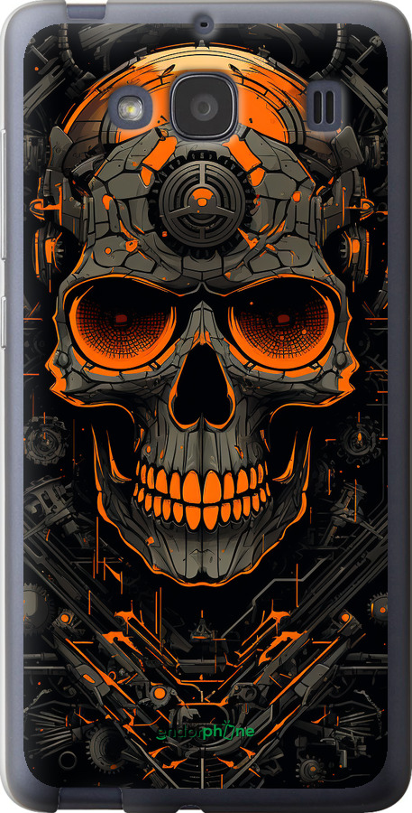 Силіконовий чехол Череп для Xiaomi Redmi 2 - 5952u-98 изображение 