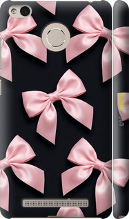 3D пластиковый матовый чехол 'Coquette Ribbons Dark Coquette' для Xiaomi Redmi 3 Pro изображение 2