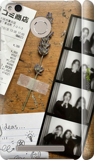 3D пластиковый матовый чехол 'Aesthetic Scrapbook Collage' для Xiaomi Redmi 3 Pro изображение 5