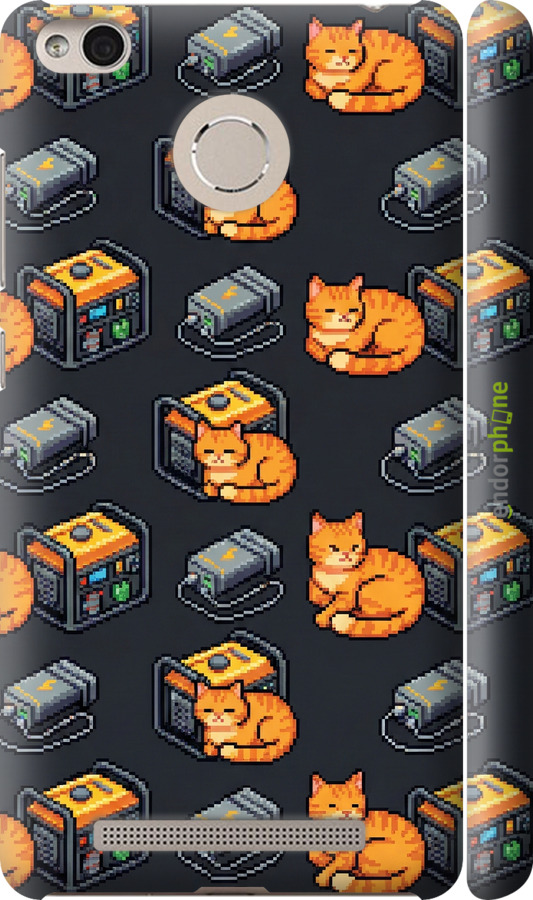 3D пластиковый матовый чехол Autonomous Zone для Xiaomi Redmi 3 Pro - 6771m-341 изображение 