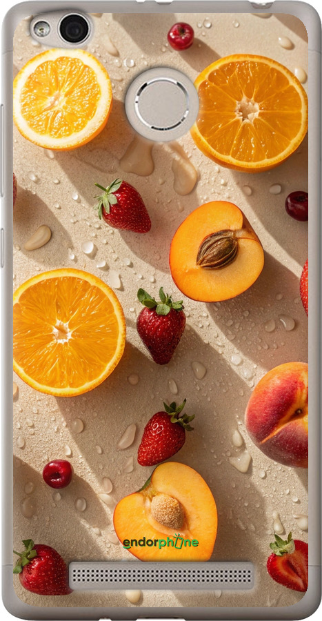 Силіконовий чехол Фрукти 3 для Xiaomi Redmi 3 Pro - 6703u-341 изображение 