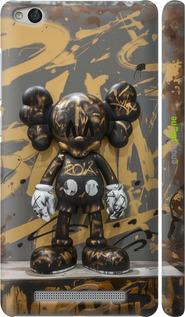 3D пластиковый матовый чехол Bronze kaws для Xiaomi Redmi 3 - 6097m-97 изображение 