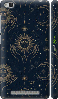 3D пластиковый матовый чехол 'Celestial Harmony: Sun & Moon Gold Mystic Pattern' для Xiaomi Redmi 3 изображение 5
