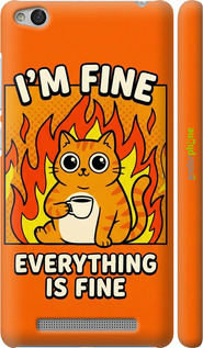 3D пластиковый матовый чехол 'Funny Cat' для Xiaomi Redmi 3 изображение 3