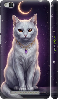 3D пластиковый матовый чехол Mystic White Cat Gothic Dark Purple Gold для Xiaomi Redmi 3 - 6805m-97 изображение 