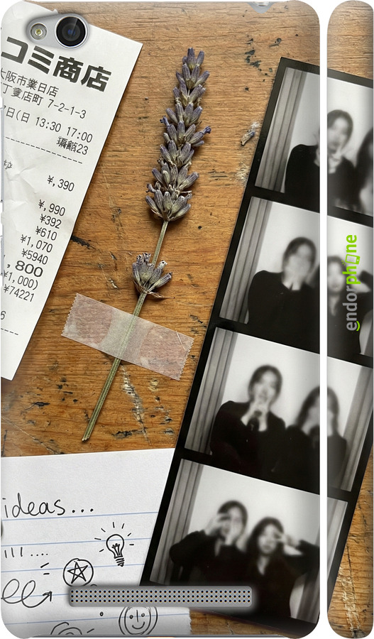 3D пластиковый матовый чехол Aesthetic Scrapbook Collage для Xiaomi Redmi 3 - 6773m-97 изображение 