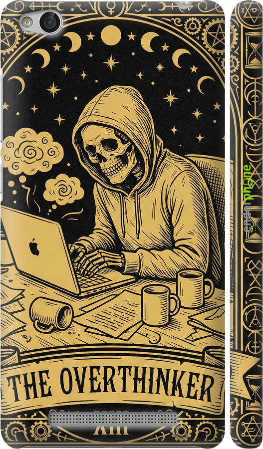 3D пластиковий матовий чехол The Overthinker для Xiaomi Redmi 3 - 6774m-97 изображение 