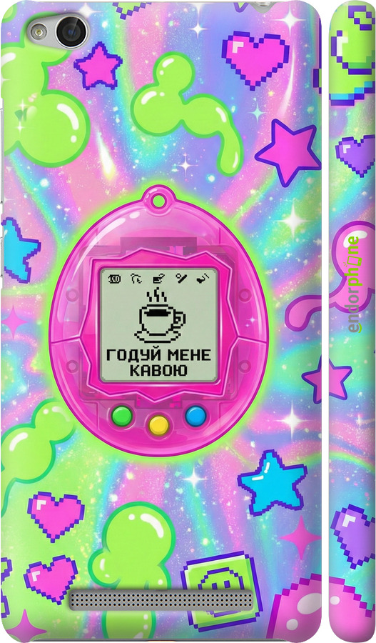3D пластиковый глянцевый чехол Y2K Aesthetic Retro Pet: Годуй мене кавою для Xiaomi Redmi 3 - 6784c-97 изображение 