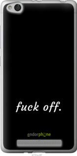 2D пластиковий чехол Fuck off для Xiaomi Redmi 3 - 4731t-97 изображение 