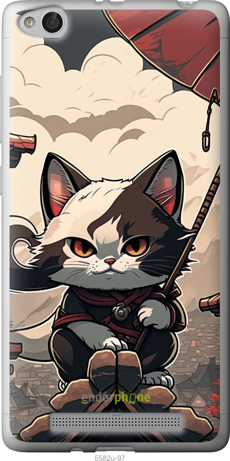 2D пластиковый чехол Япония - кот на крыше для Xiaomi Redmi 3 - 5582t-97 изображение 