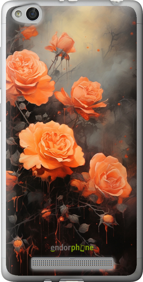 2D пластиковий чехол Оранжеві троянди для Xiaomi Redmi 3 - 5944t-97 изображение 