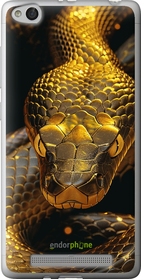 2D пластиковый чехол Golden snake для Xiaomi Redmi 3 - 6072t-97 изображение 