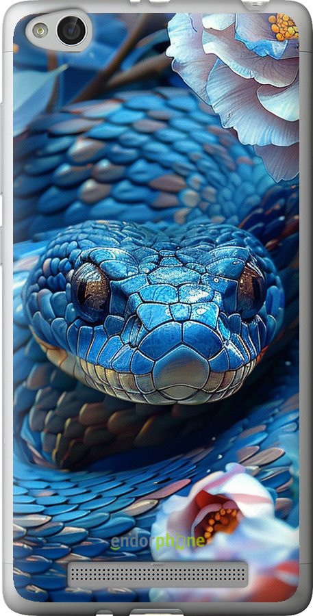 2D пластиковый чехол Blue Snake для Xiaomi Redmi 3 - 6079t-97 изображение 