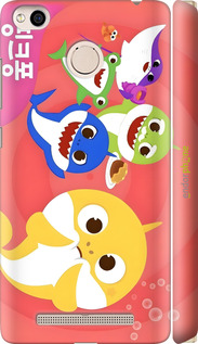 3D пластиковий матовий чехол Бейби Шаркс для Xiaomi Redmi 3x - 6305m-441 изображение 