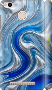 3D пластиковый матовый чехол Liquid Chrome для Xiaomi Redmi 3x - 6781m-441 изображение 