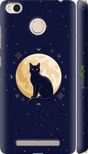 3D пластиковый матовый чехол 'Cute Cat Celestial/Witchy' для Xiaomi Redmi 3x изображение 5