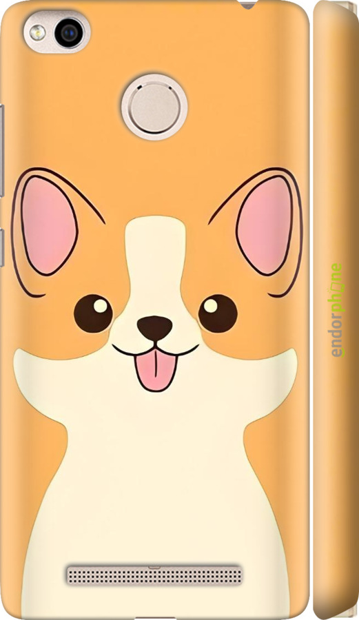 3D пластиковый матовый чехол Милый пес для Xiaomi Redmi 3x - 6296m-441 изображение 