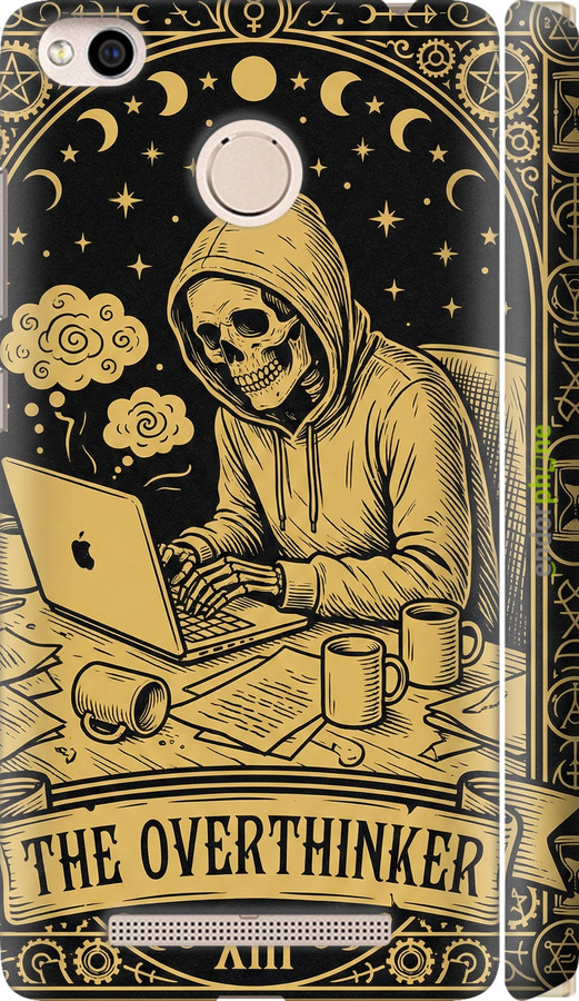 3D пластиковый матовый чехол The Overthinker для Xiaomi Redmi 3x - 6774m-441 изображение 