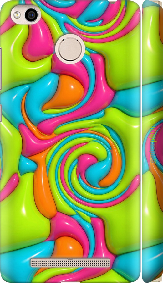 3D пластиковый матовый чехол Y2K Jelly Dream для Xiaomi Redmi 3x - 6780m-441 изображение 