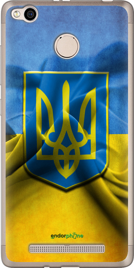 

Силіконовий чохол "Прапор та герб України" для Xiaomi Redmi 3x, Блакитний