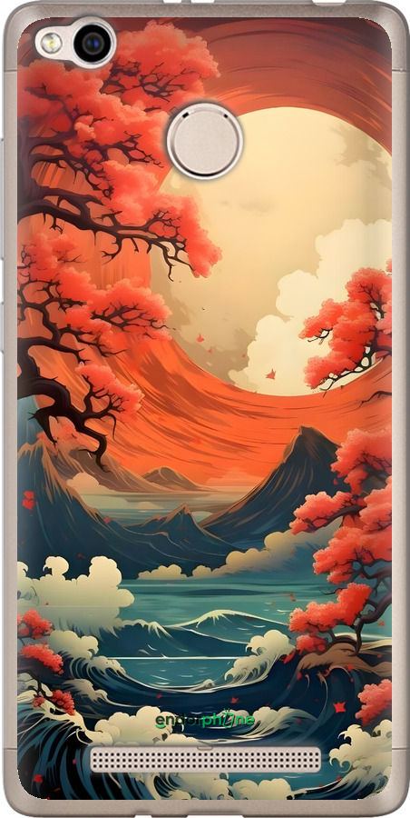 Силіконовий чехол Природа Японії для Xiaomi Redmi 3x - 6327u-441 изображение 