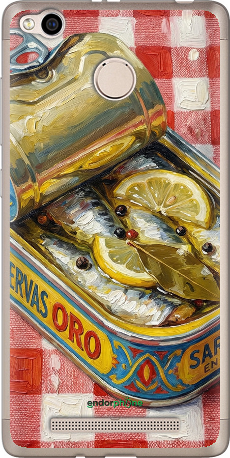 Силіконовий чехол Vintage Sardine Tin Phone для Xiaomi Redmi 3x - 6772u-441 изображение 