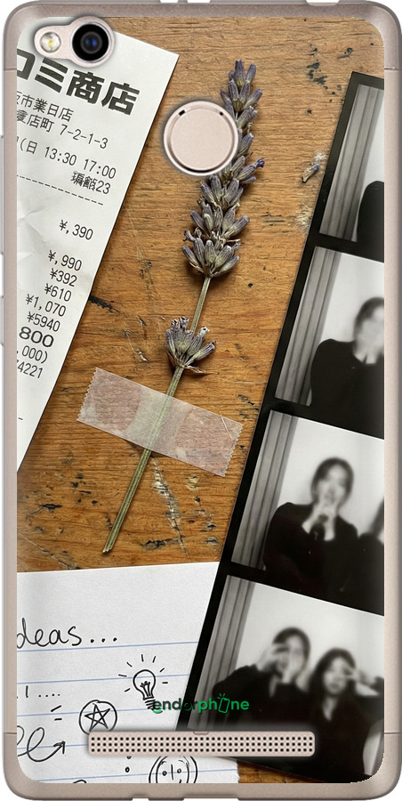 Силиконовый чехол Aesthetic Scrapbook Collage для Xiaomi Redmi 3x - 6773u-441 изображение 