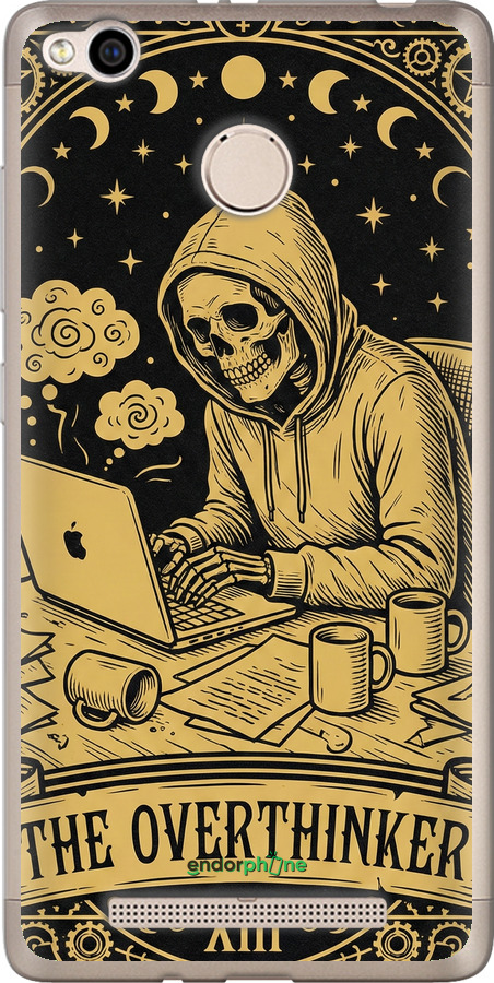 Силиконовый чехол The Overthinker для Xiaomi Redmi 3x - 6774u-441 изображение 