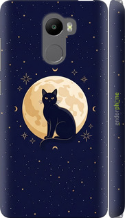3D пластиковий матовий чехол Cute Cat Celestial/Witchy для Xiaomi Redmi 4 - 6787m-417 изображение 