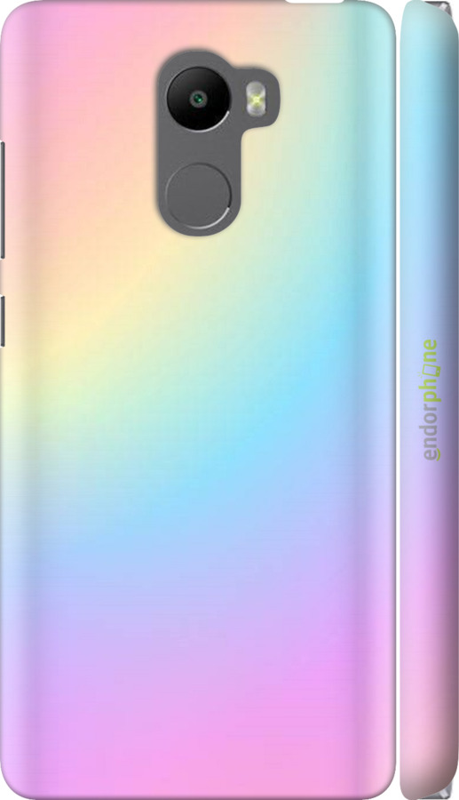 

3D пластиковий матовий чохол "Веселка 2" для Xiaomi Redmi 4, Рожевий