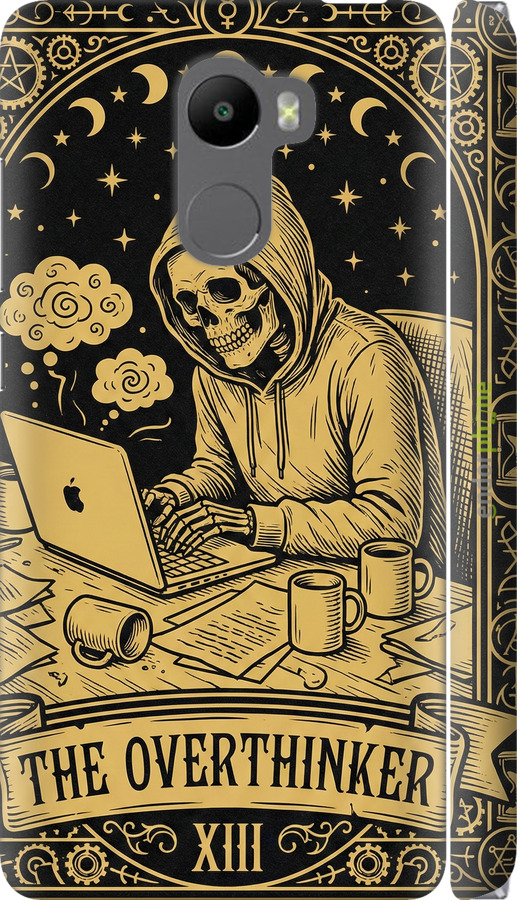 3D пластиковий матовий чехол The Overthinker для Xiaomi Redmi 4 - 6774m-417 изображение 