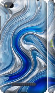 3D пластиковый матовый чехол Liquid Chrome для Xiaomi RedMi 4A - 6781m-631 изображение 